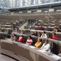 De KVLV Stelen (Geel) op bezoek bij Tinne in het Vlaams Parlement