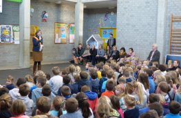 Scharrel Minderhout opening kinderrechtenkermis Tinne Rombouts